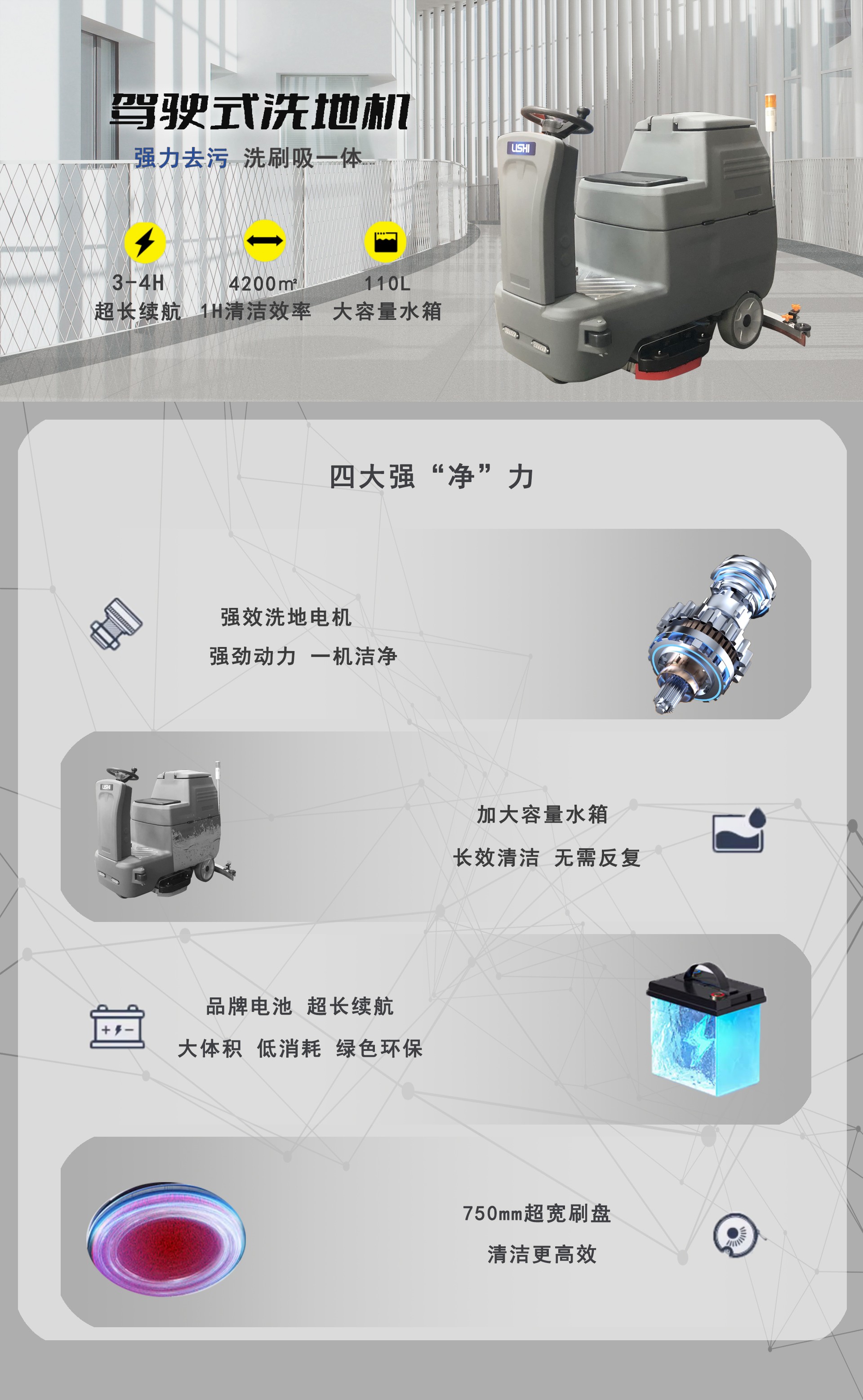 工(gōng)廠(chǎng)駕駛洗地(dì)機(jī),LS-700L駕駛式洗地(dì)機(jī)